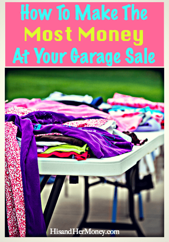 how to earn money at a garage sale